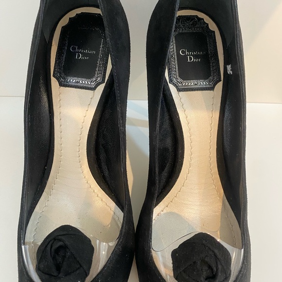 CHRISTIAN DIOR black Suede Miracle pump size 36 - Picture 4 of 5
